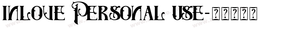 inlove Personal use字体转换
